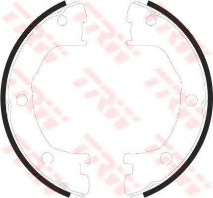 Комплект тормозных колодок, стояночная тормозная система