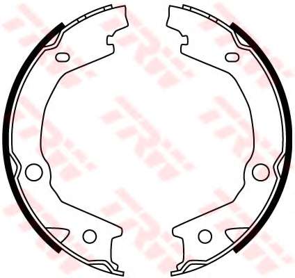 Комплект тормозных колодок, стояночная тормозная система