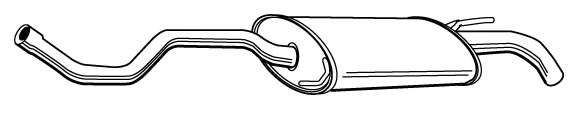Глушитель выхлопных газов конечный