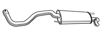 Глушитель выхлопных газов конечный