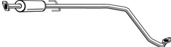 Средний глушитель выхлопных газов