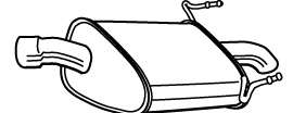 Глушитель выхлопных газов конечный