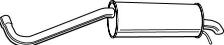 Глушитель выхлопных газов конечный