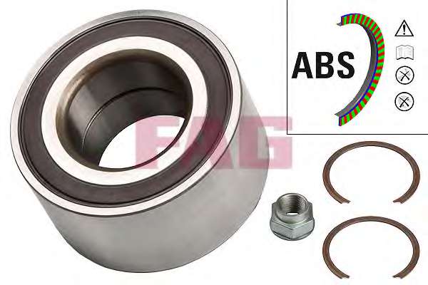 Подшипник ступицы (передней) Fiat Punto1.3D Multijet/Peugeot Bipper 1.3/1.4 HDi 08-