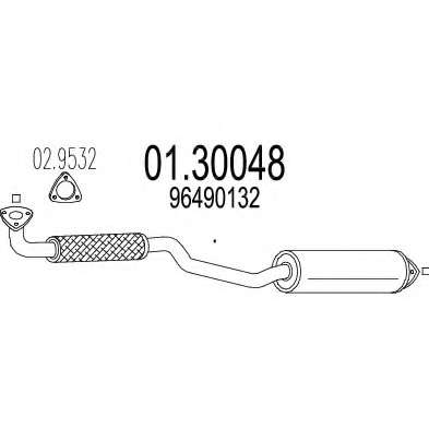 Предглушитель выхлопных газов