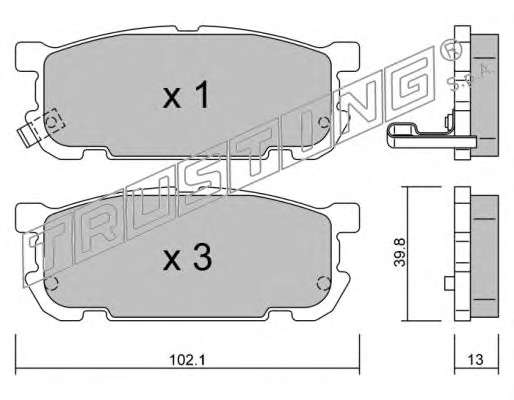 Комплект тормозных колодок