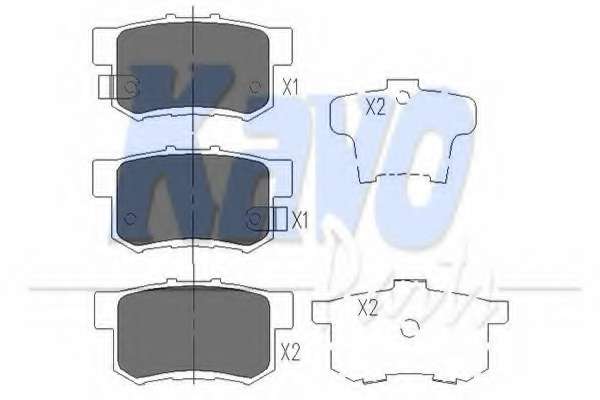 Колодки тормозные (задние) Honda Accord IV/V/VI/Civic VI/VII/VIII 98-