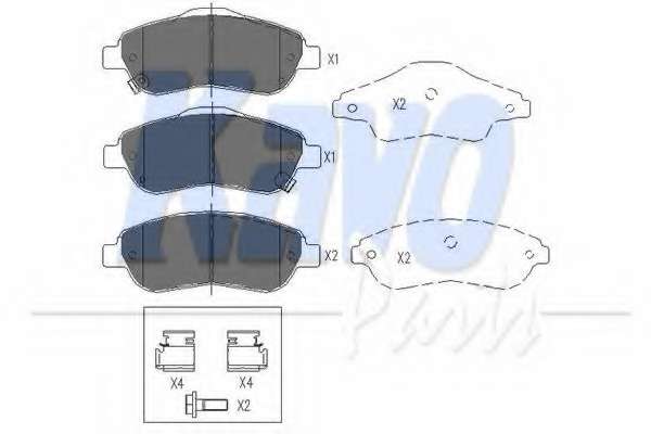 Колодки тормозные (передние) Honda CR-V 07-