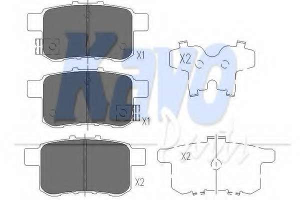 Колодки тормозные (задние) Honda Accord VIII 2.0-2.4i 08-