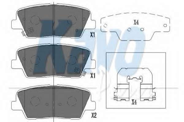 Колодки тормозные (задние) Hyundai Santa Fe II 06-/Kia Sorento II 09-