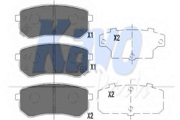 Колодки тормозные (задние) Hyundai i10 07-16/Kia Picanto 04- (Mando)