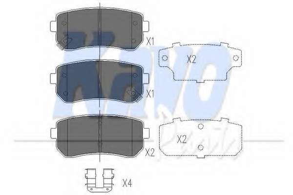 Колодки тормозные (задние) Hyundai Accent I20/I30/Ix35/Sonata/Kia CeeD/Rio/Sportage 1.2-3.3 05-