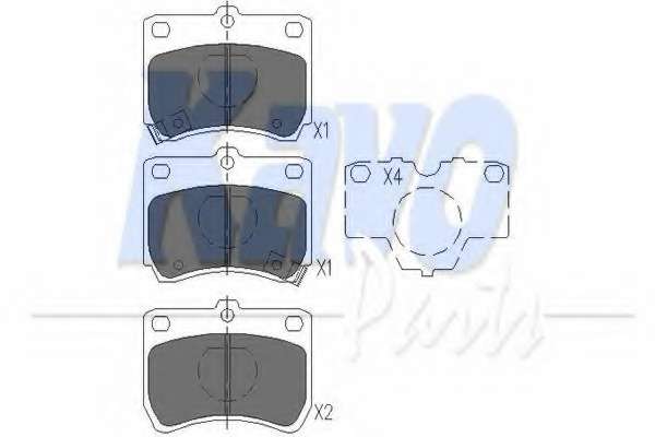 Комплект тормозных колодок, дисковый тормоз