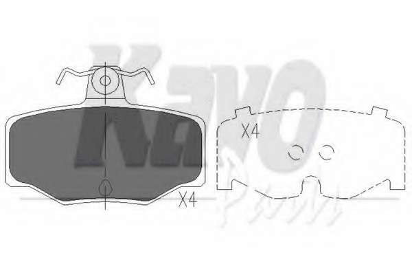 Колодки тормозные (задние) Nissan Almera/ Primera 90-06