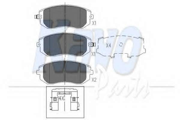 Колодки тормозные (передние) Subaru Forester/Legacy 02-09