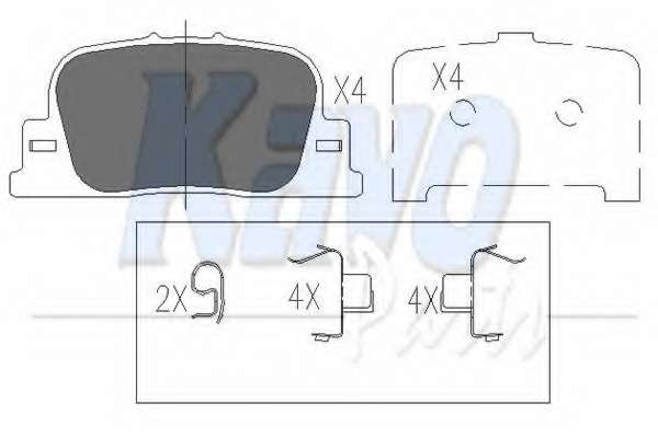 Колодки тормозные (задние) Toyota Camry 96-09