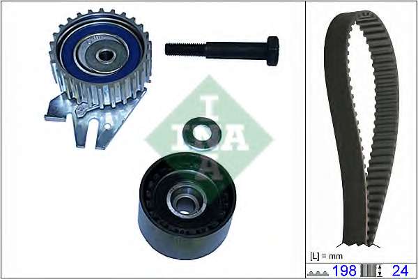 Комплект ГРМ Fiat Stilo 1.9 JTD 03-06, 93/103kw, (937 A4.000/192 A5.000)