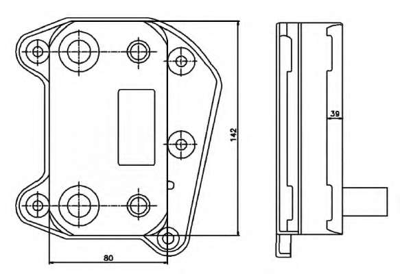 Радиатор масляный MB Sprinter/Vito OM611/646 (теплообменник)