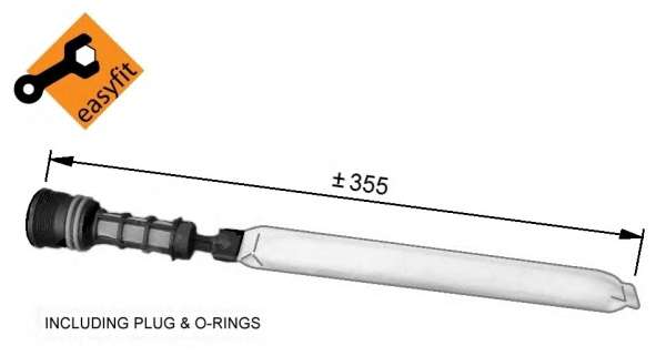 Осушитель кондиционера Opel Astra J 09-15/Insignia 1.3D-2.0D 11-17