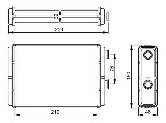 Радиатор печки Fiat Doblo 01-