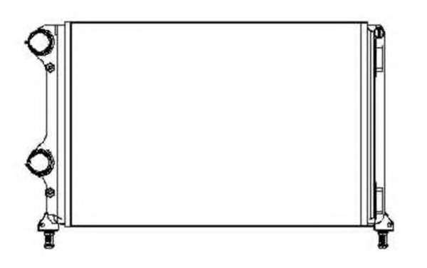 Радіатор Fiat Doblo 1.9JTD 05/01- (+AC)