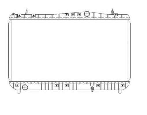 Радиатор охлаждения Chevrolet Rezzo/Daewoo Tacuma 1.6-2.0 00-