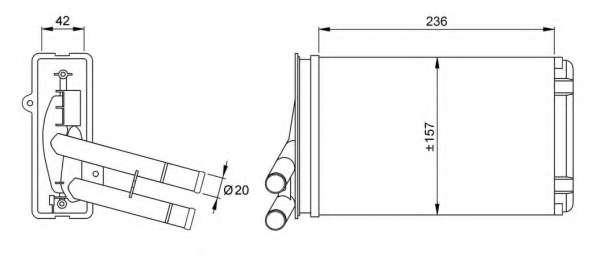Радиатор печки Skoda Superb/VW Passat/Audi A4 1.6-4.0 94-