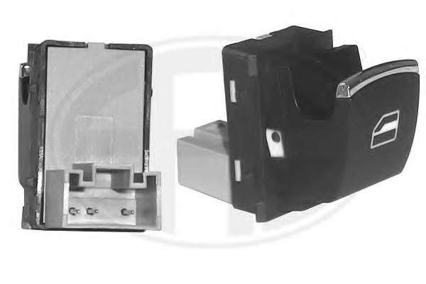 Кнопка стеклоподъемника Volkswagen Passat B7/CC/Jetta 11-/Tiguan/Touareg/Golf 6/Sharan/Golf+/Caddy передн.прав. с хромом, 3pin