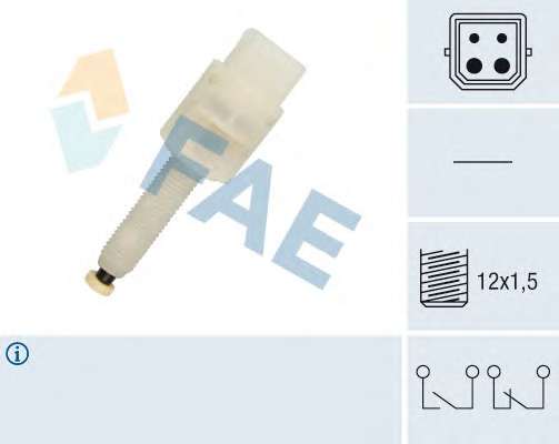 Датчик педали тормоза VW Passat/Audi A4/A6/A8 1.6-3.0 94-05 (4 конт.)