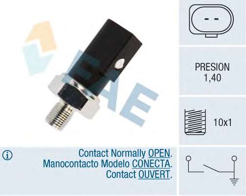 Датчик давления масла VW Golf V/Seat Leon 2.0TFSi/GTi 04-11 (1.4 bar)