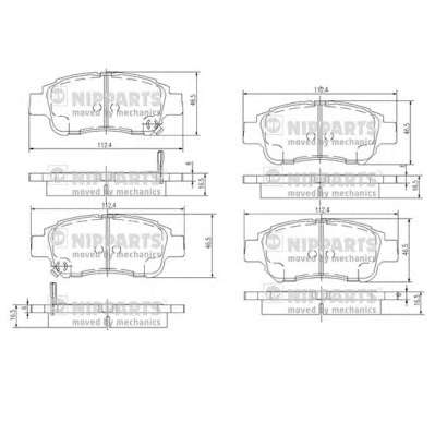 Комплект тормозных колодок, дисковый тормоз