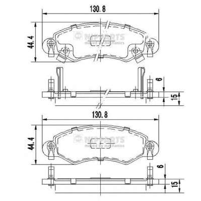 Комплект тормозных колодок, дисковый тормоз