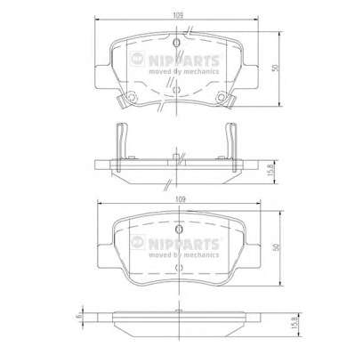 Комплект тормозных колодок, дисковый тормоз