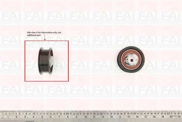 67x23 Ролик паска приводного VW Polo 1,7-1,9D/SDI 10/94- Lupo 1,7