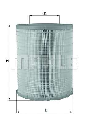 Фильтр воздушный MB Atego 98- (замена LX 776)