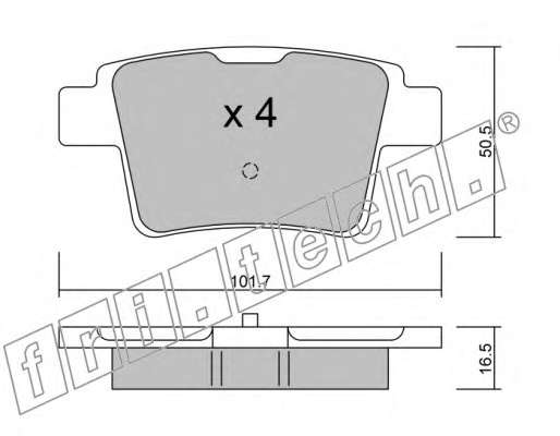 Комплект тормозных колодок, дисковый тормоз