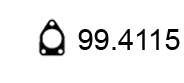 Прокладка, труба выхлопного газа