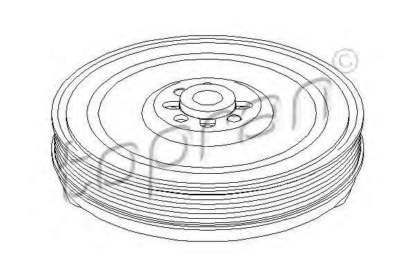 Ременный шкив, коленчатый вал