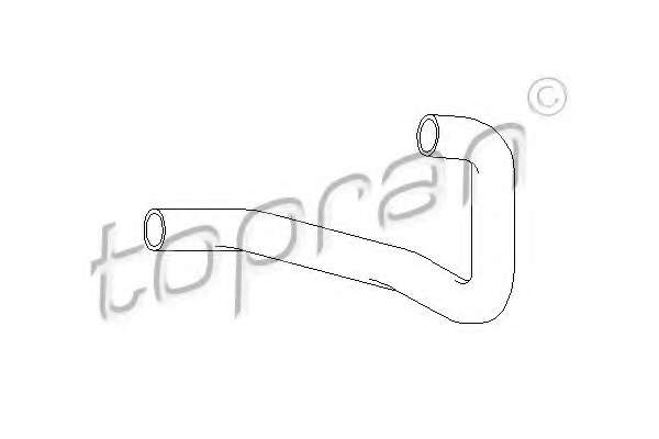 Патрубок радіатора Audi 80 1.6-1.8 80-91
