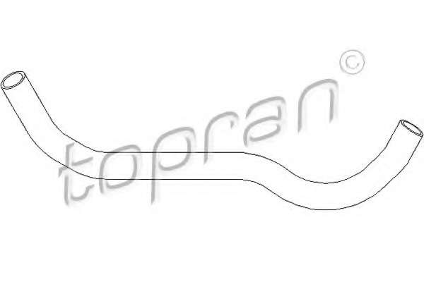 Патрубок радіатора верхній VW Passat 1.3-1.8 80-88