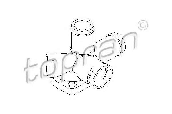 Фланец охлаждающей жидкости