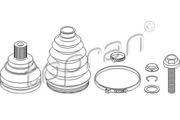 Шарнирный комплект, приводной вал