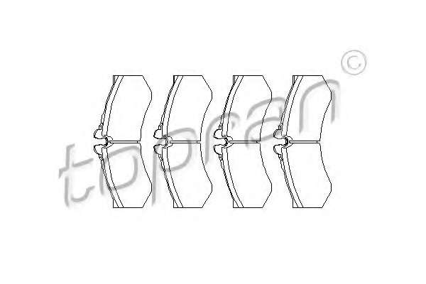 Комплект тормозных колодок, дисковый тормоз