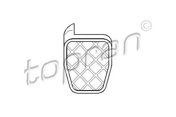 Педальні накладка, педаль гальма
