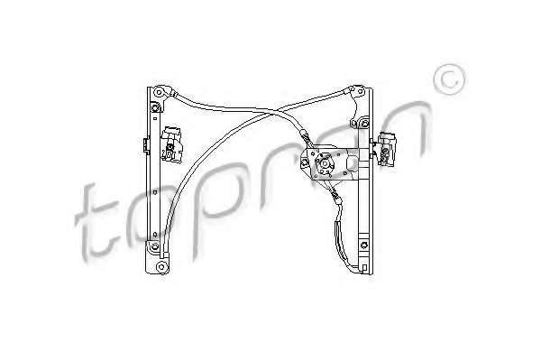 Стеклоподьемник Volkswagen Golf III/Vento 92-98 передн.левый, без панели,без моторч
