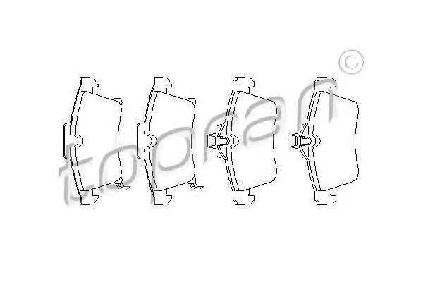 Комплект тормозных колодок, дисковый тормоз