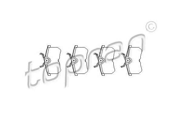 Комплект тормозных колодок, дисковый тормоз