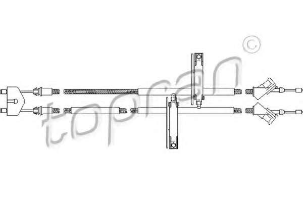 Трос, стояночная тормозная система
