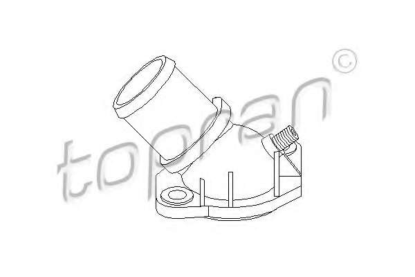 Фланец охлаждающей жидкости
