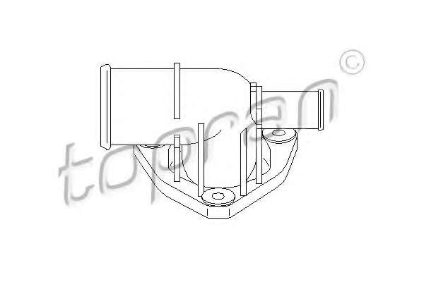 Фланец охлаждающей жидкости